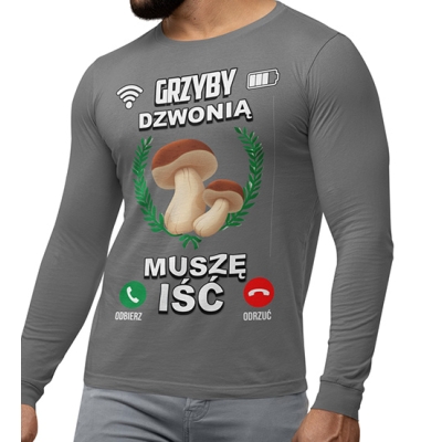 LONGSLEEVE grzybowa GRZYBY DZWONIĄ